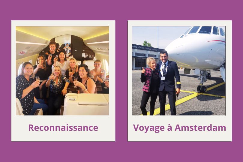 Des moments inédits offerts par Charlott- Vol en Jet privé pour découvrir Amsterdam